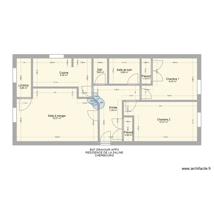 BAT DRAKKAR APP3. Plan de 0 pièce et 0 m2 BAT DRAKKAR APP3. Plan de 0 pièce et 0 m2