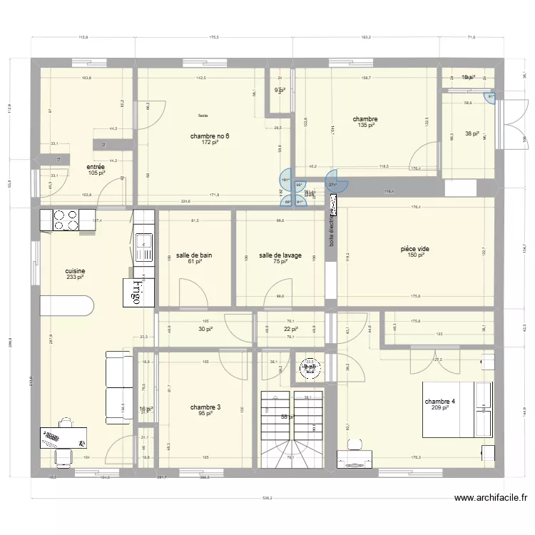 90 rochelois. Plan de 