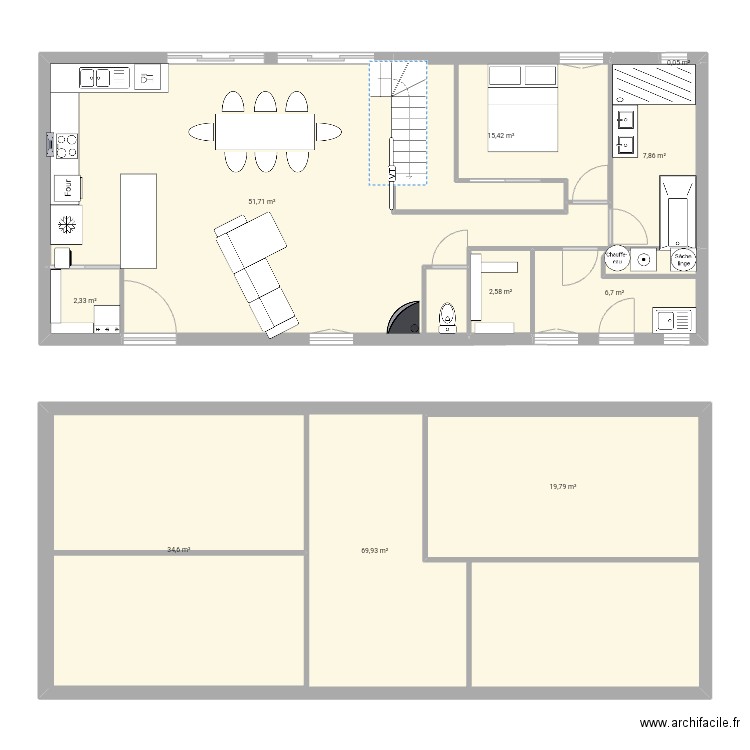 Maison. Plan de 0 pièce et 0 m2