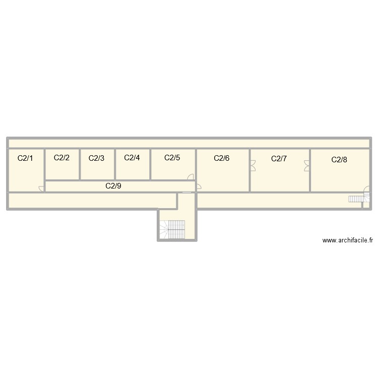 CAN - C+2. Plan de 13 pièces et 451 m2