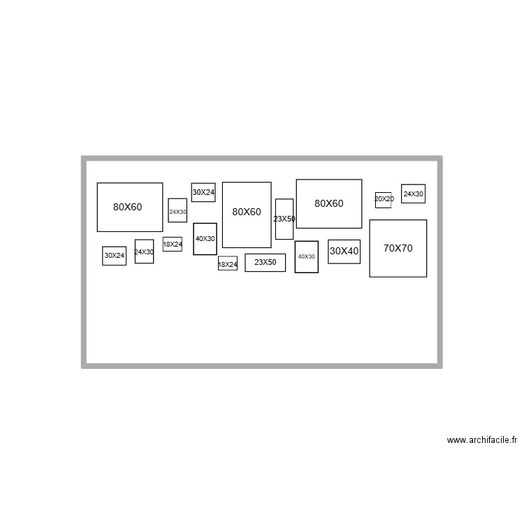 MUR PHOTO. Plan de 1 pièce et 10 m2
