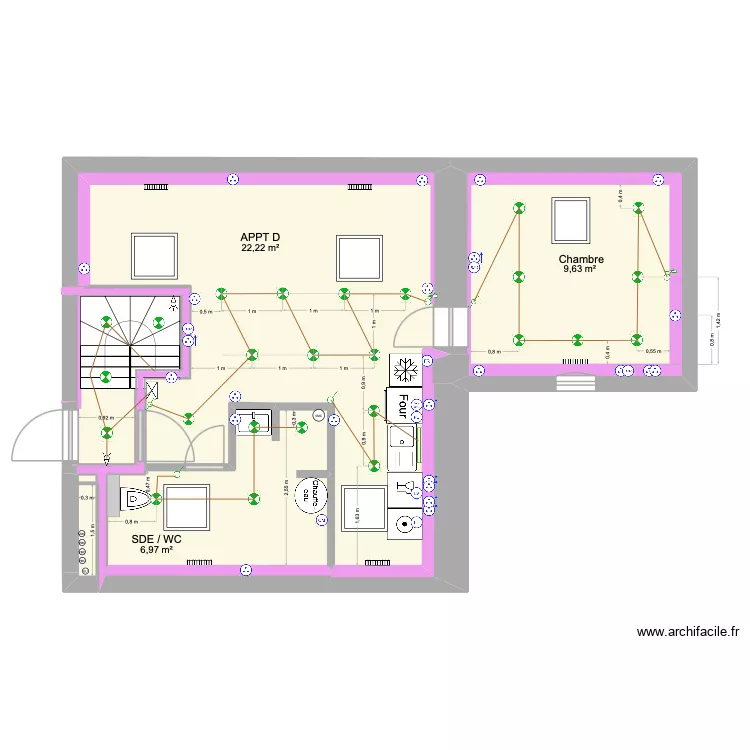 Appt D &eacute;lectricit&eacute;. Plan de 