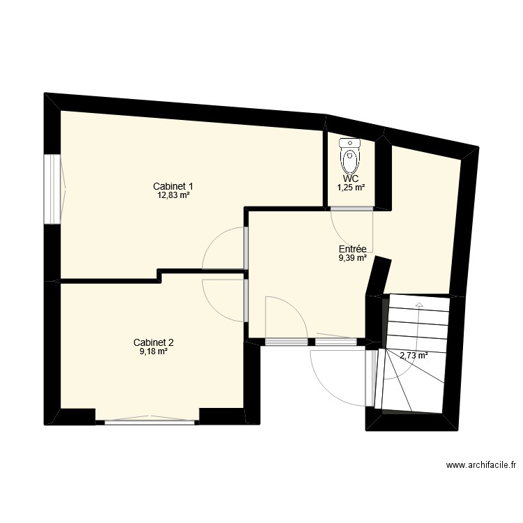 CLUZAN PELLETAN. Plan de 17 pièces et 115 m2