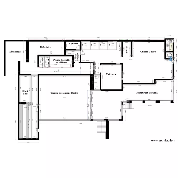 Le Phebus 2D Cuisine. Plan de 18 Pièces et 446 m² Le Phebus 2D Cuisine. Plan de 18 Pièces et 446 m²