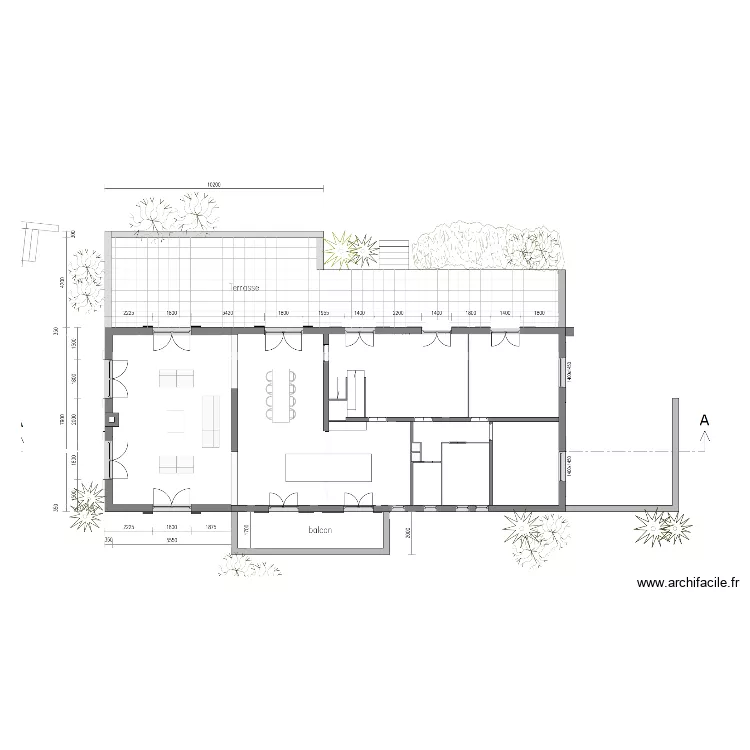 Villa Christiaan Huisman rdc. Plan de 