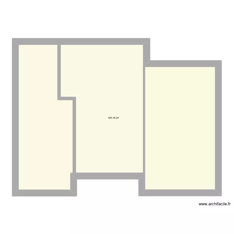 Maison. Plan de 1  et 107 m²