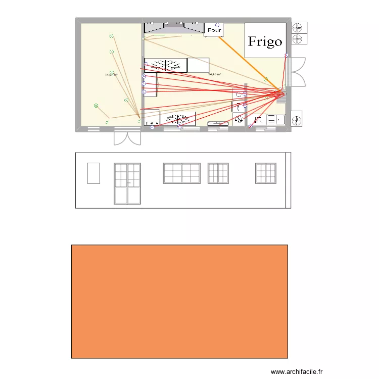 labo elec. Plan de 2  et 49 m²