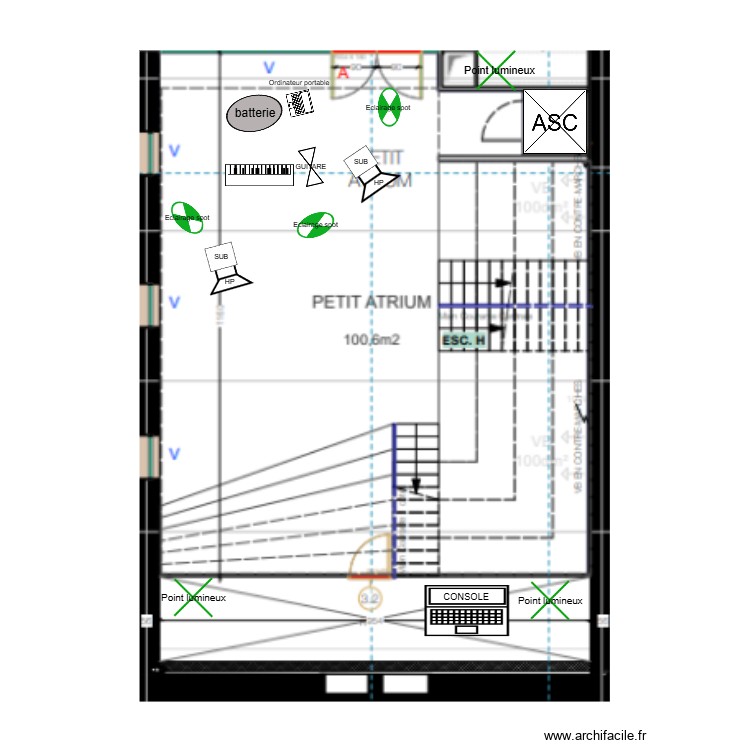 PLAN D\'IMPLANTATION ATRIUM. Plan de 0 pièce et 0 m2