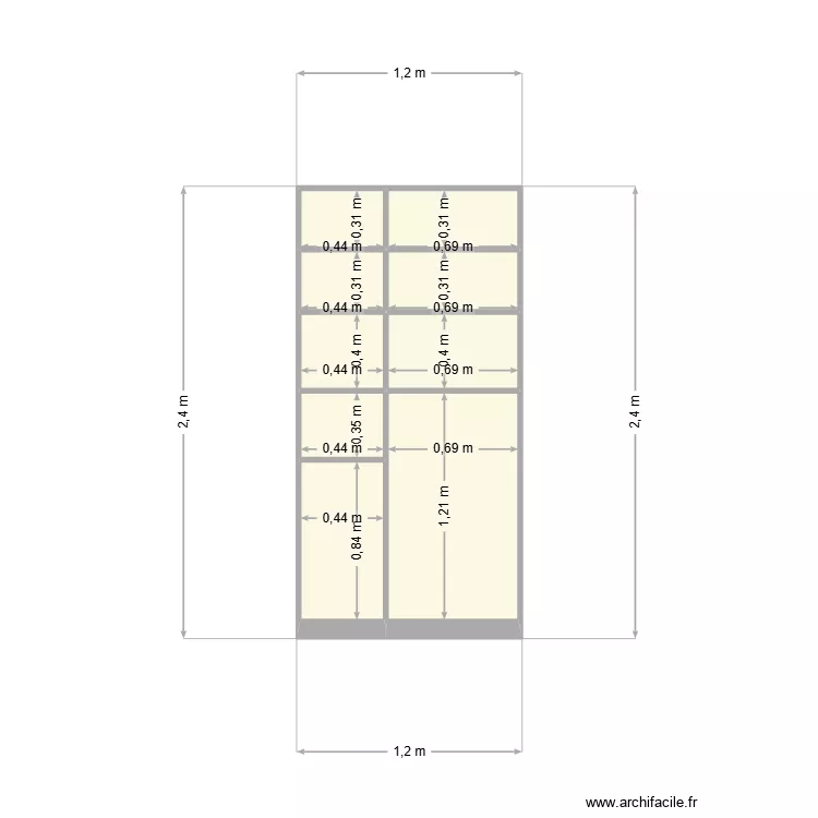 guarda roupa. Plan de guarda roupa. Plan de