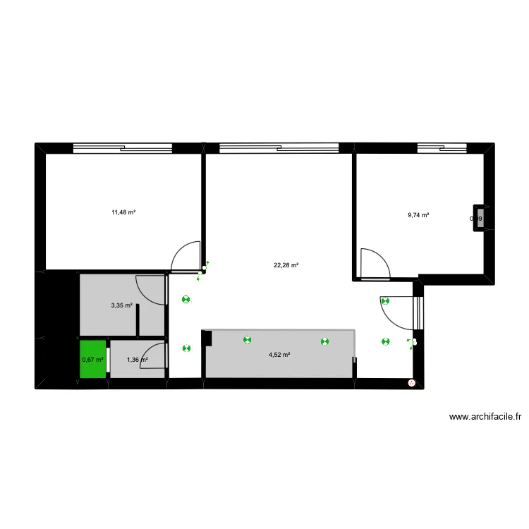 DELPHINE PLAN CARRELAGES SOL. Plan de 