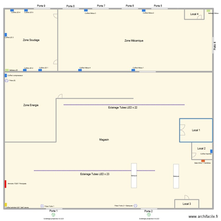 Magasin Guinot TP. Plan de 0 pièce et 0 m2