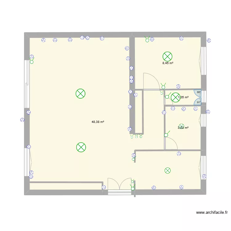 VALRAS ELECTRICITE. Plan de 