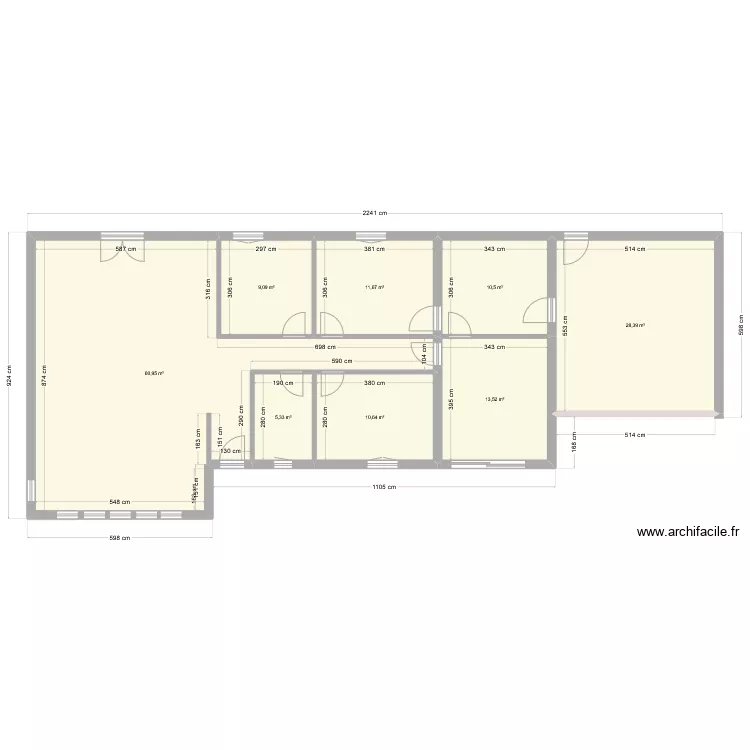 SARLAT 176 02 MODIF CHOISIE VIDE. Plan de 