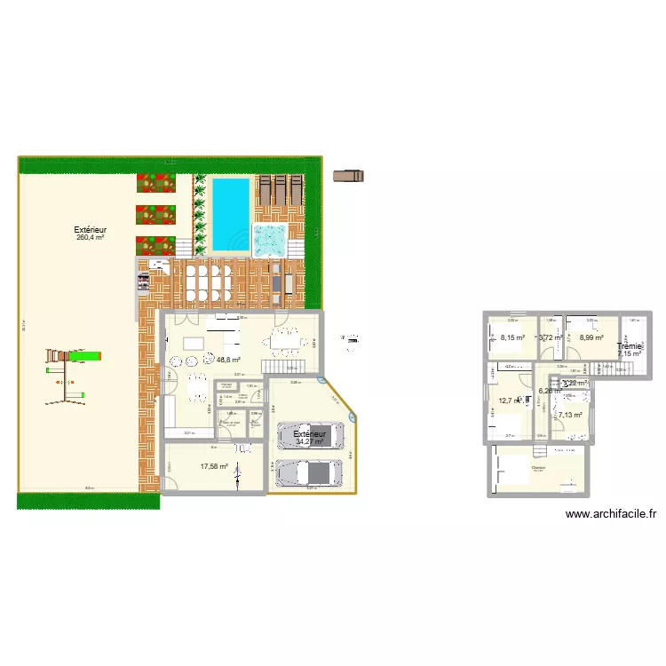 Long champs travaux V2. Plan de 