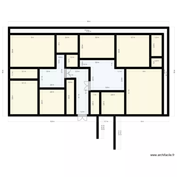 Plan Client 46 90 43 40. Plan de 18  et 149 m²