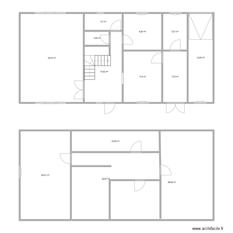 ressons. Plan de 0 pièce et 0 m2