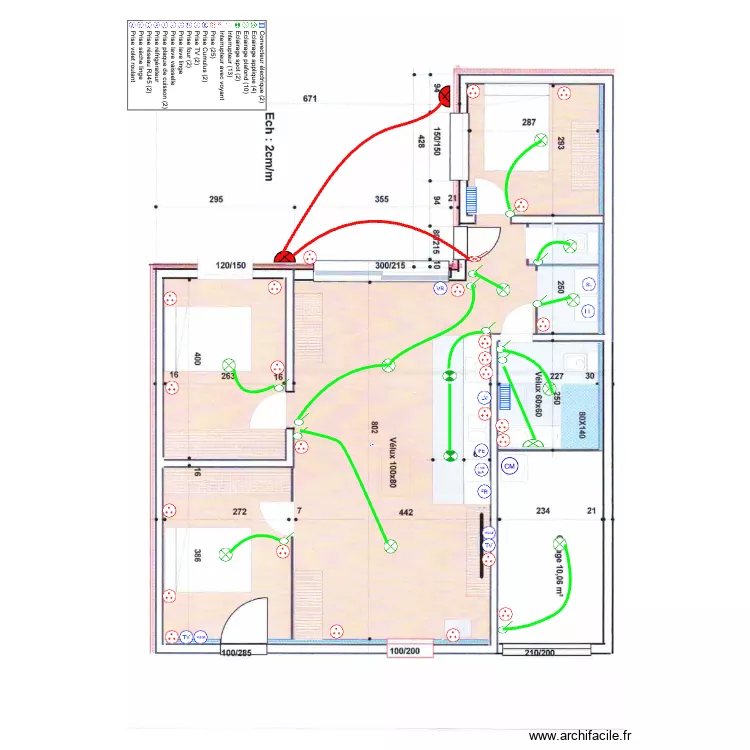 PLAN ELEC BORDES.SUE. Plan de PLAN ELEC BORDES.SUE. Plan de