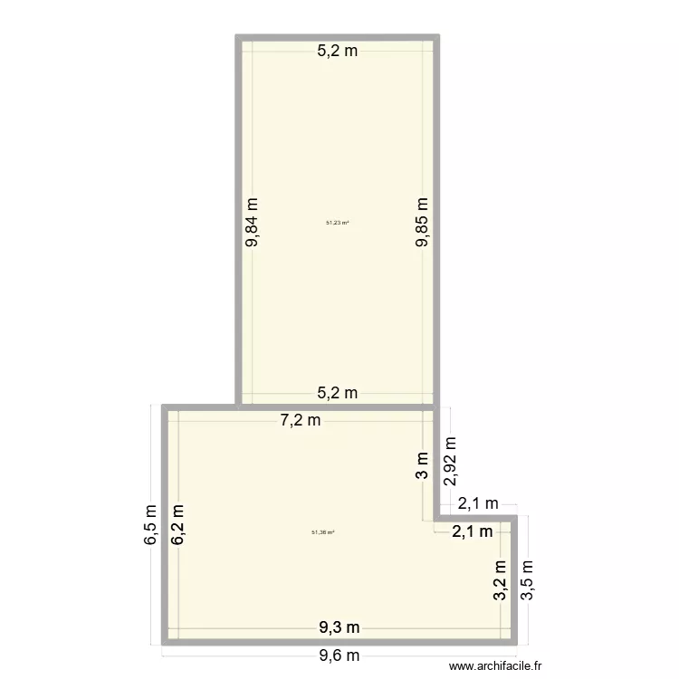 chalet 2. Plan de 