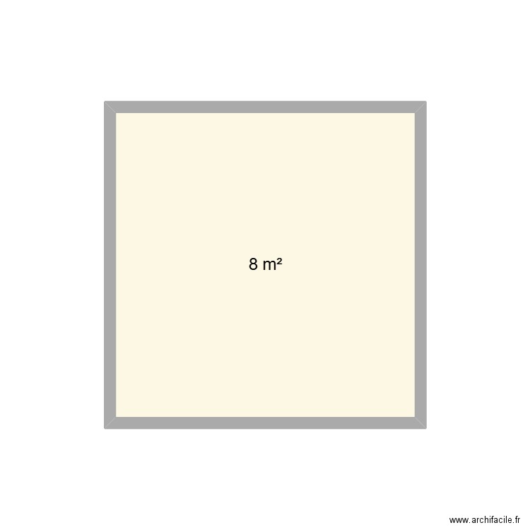 BUANDERIE. Plan de 1 pièce et 8 m2