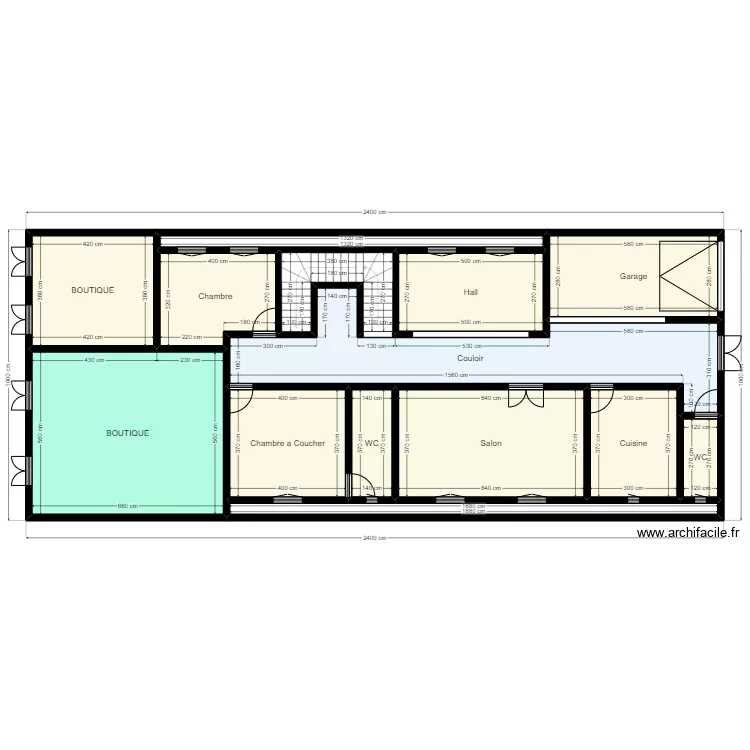 Plan de terrain 24mx10m Client 46 42 29 36 V2. Plan de 