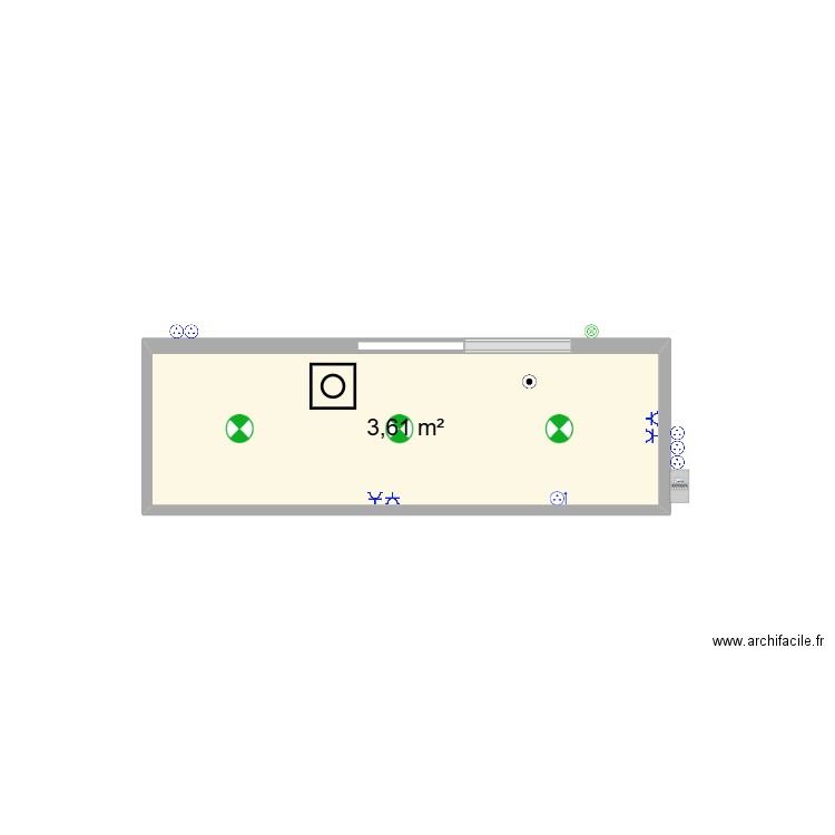 PLAN ELECTRIQUE. Plan de 1 pièce et 4 m2