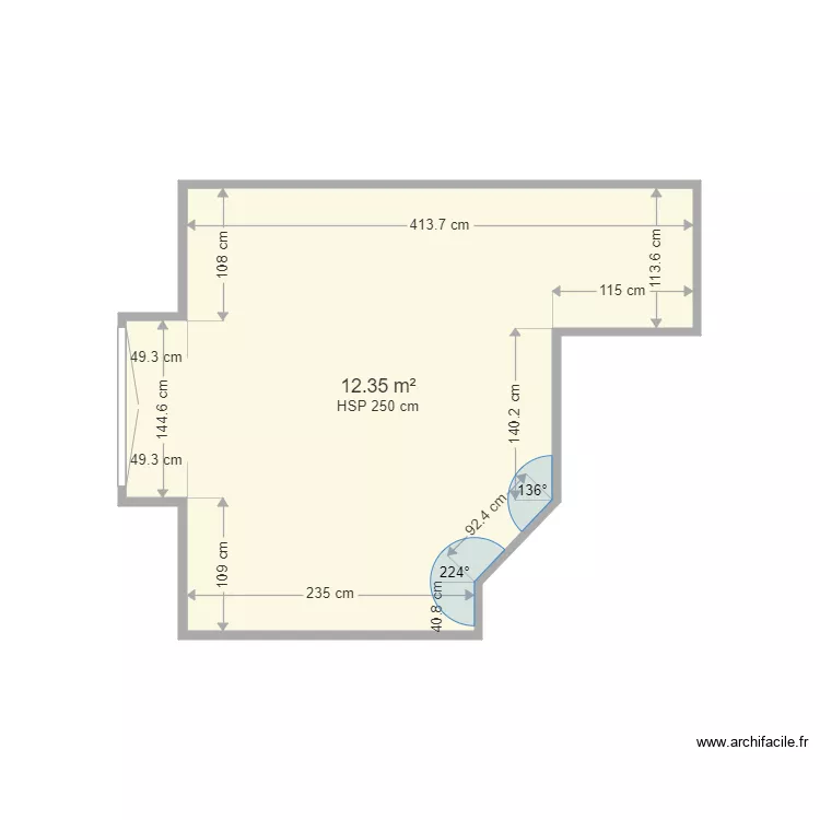 foncia 2 cerez. Plan de 1 Pièce et 12 m² foncia 2 cerez. Plan de 1 Pièce et 12 m²