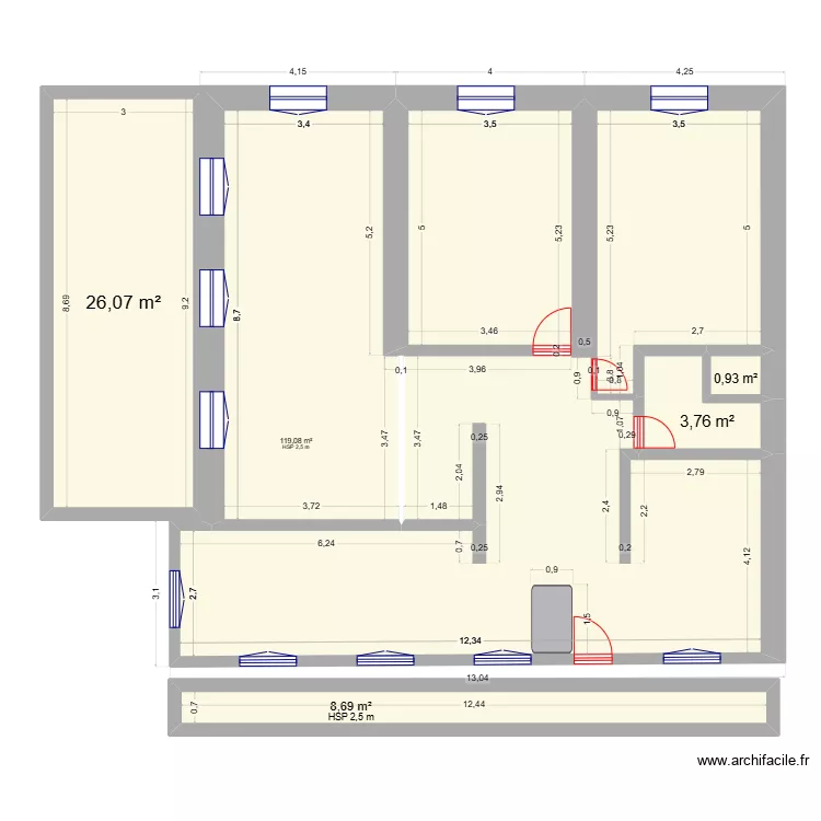 Maison. Plan de Maison. Plan de