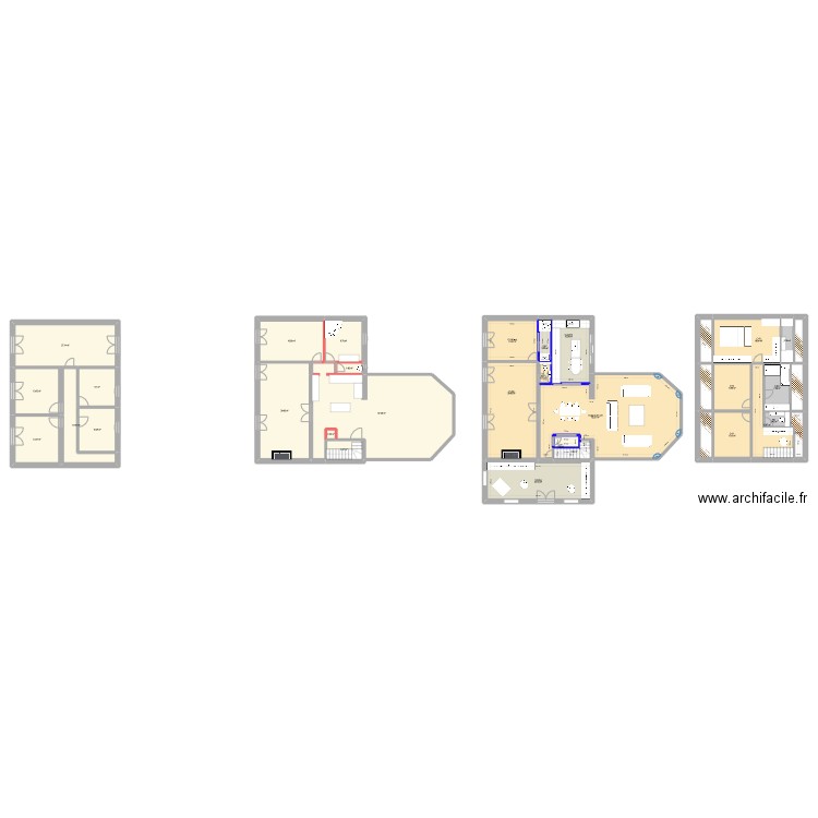 Lamorlaye. Plan de 35 pièces et 457 m2