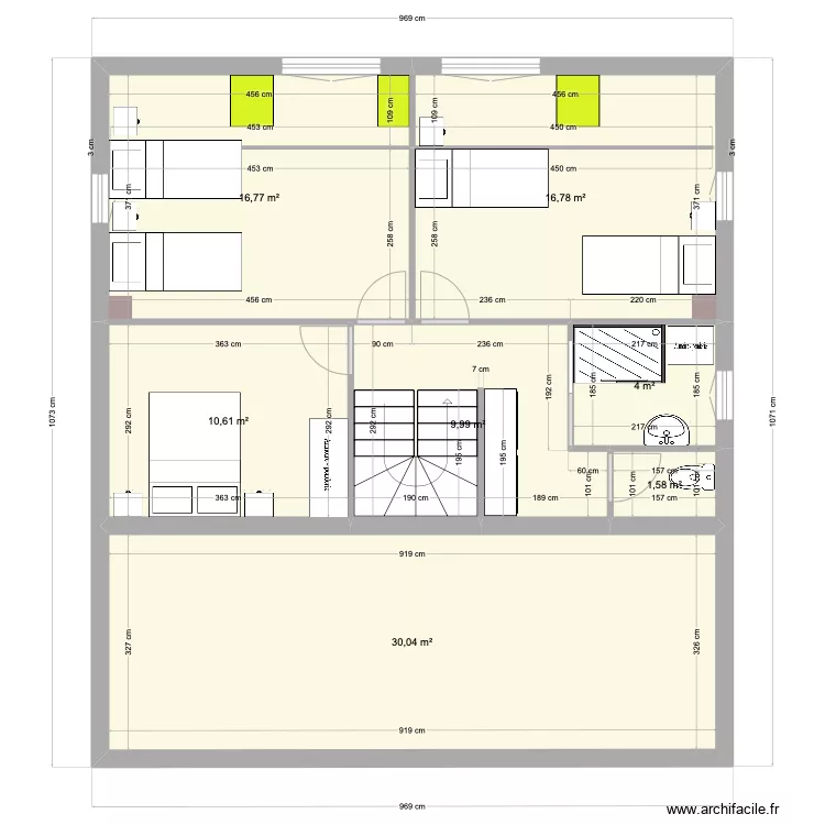Etage 1. Plan de 