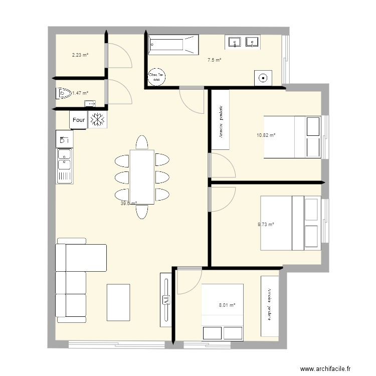 DJO_V1_3. Plan de 7 pièces et 79 m2