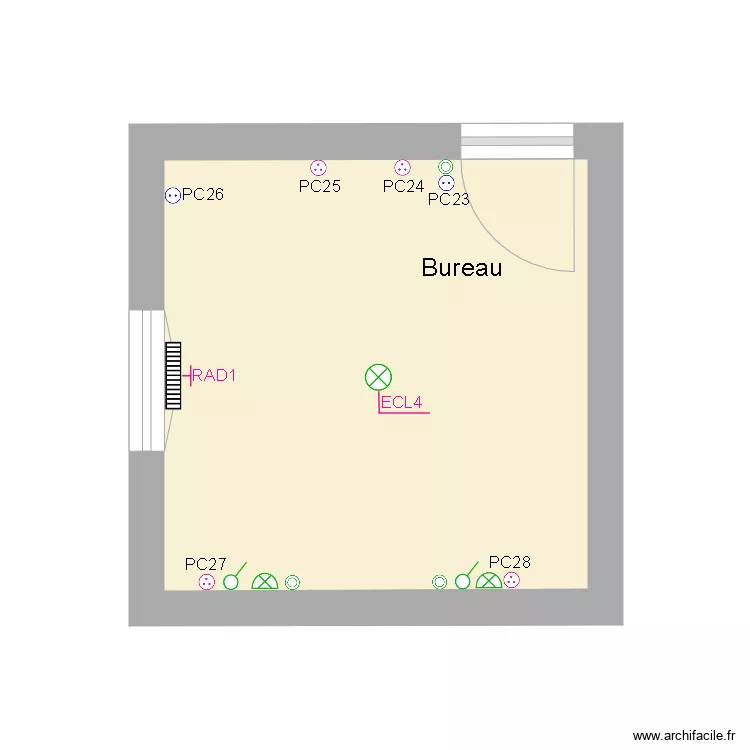 Bureau. Plan de Bureau. Plan de