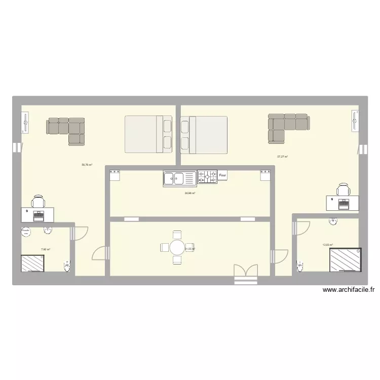 Projet Angouleme Plan 1 v.1. Plan de 6 Pièces et 193 m² Projet Angouleme Plan 1 v.1. Plan de 6 Pièces et 193 m²