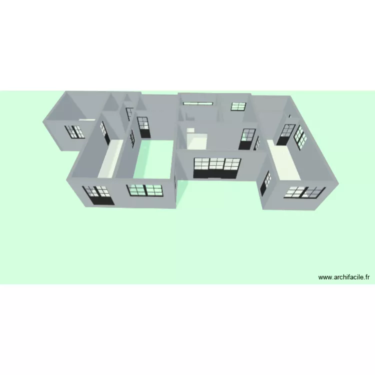 RDC VUE ENSEMBLE. Plan de 9  et 88 m²