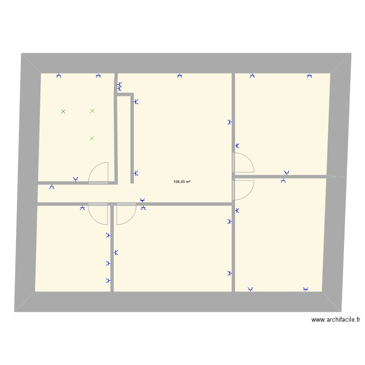 ELEC STOCKEM. Plan de 1 pièce et 104 m2