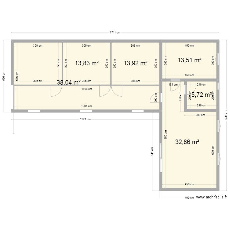 plan maison / Box. Plan de 6 pièces et 118 m2