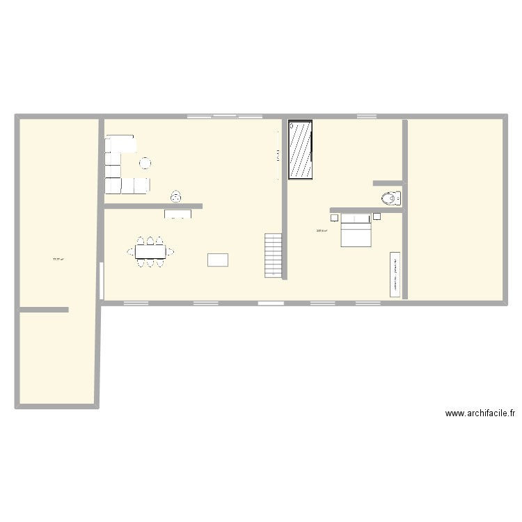 maison dimont. Plan de 2 pièces et 335 m2