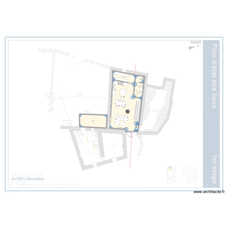 RDC. Plan de 0 pièce et 0 m2