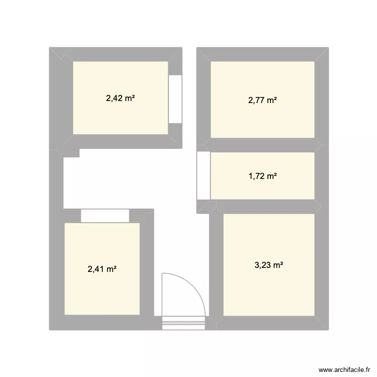plan. Plan de 5 et 13 m² plan. Plan de 5 et 13 m²