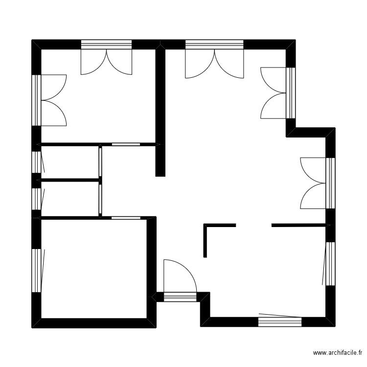 GRIMI. Plan de 5 pièces et 52 m2