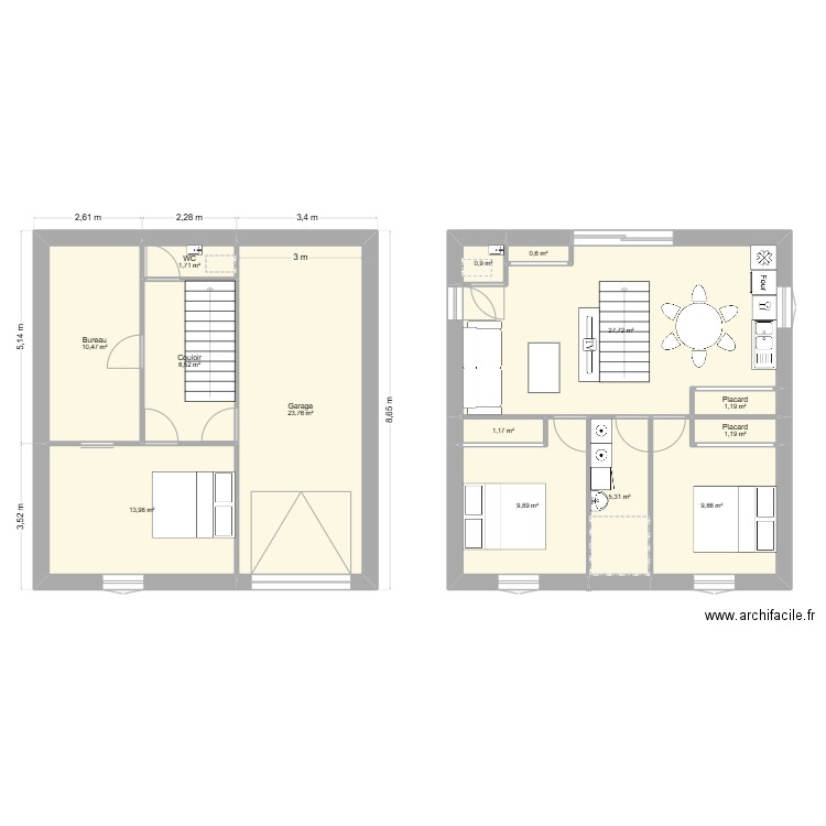 iledab. Plan de 14 pièces et 116 m2