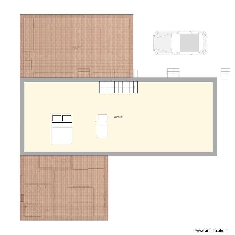 maison CG. Plan de 7 pièces et 176 m2