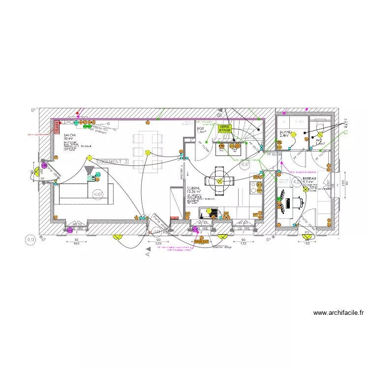 LEFLOUR ELEC RDC. Plan de LEFLOUR ELEC RDC. Plan de