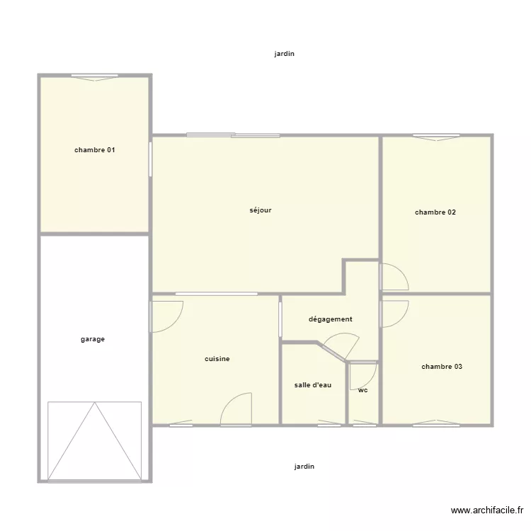DAUBIGNARD am. Plan de 9 pièces et 91 m²