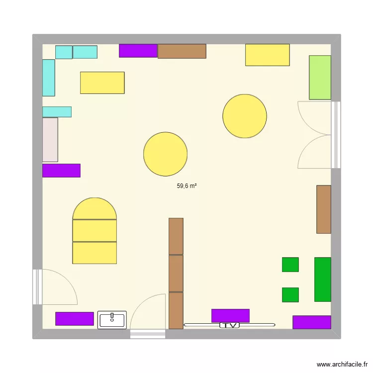 Plan Class E Plan – classe – Par Estelletvt ️ | ArchiFacile