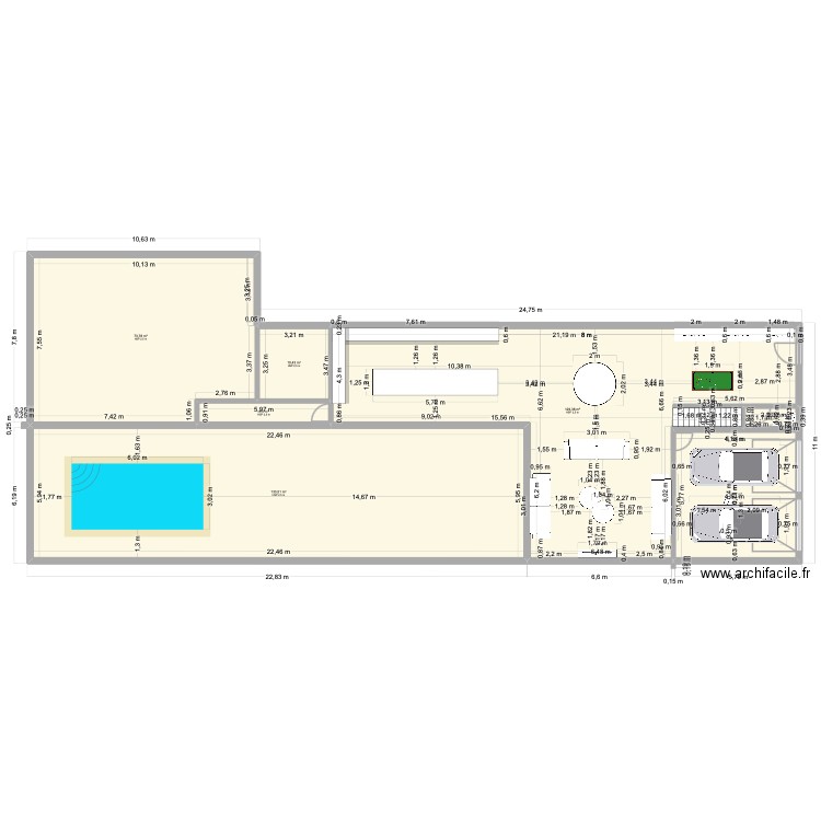 leopold loft V3. Plan de 7 pièces et 386 m2
