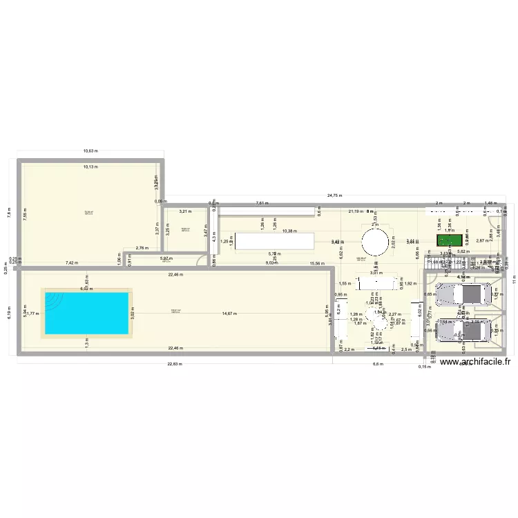 leopold loft V3. Plan de 7 pièces et 386 m²