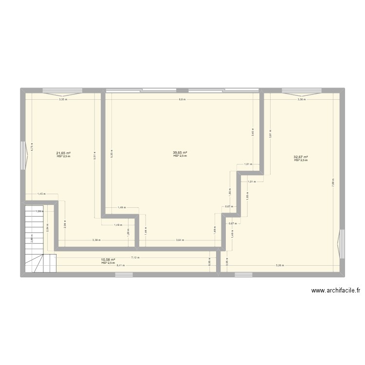 Ploemel. Plan de 6 pièces et 214 m2