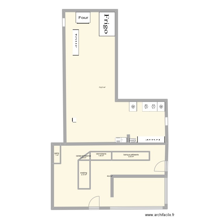 natael. Plan de 7 pièces et 141 m2