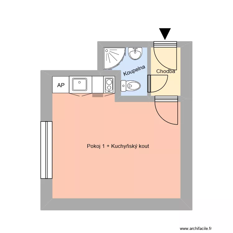 Moskevská 1119, byt 4. Plan de 7 et 143 m² Moskevská 1119, byt 4. Plan de 7 et 143 m²