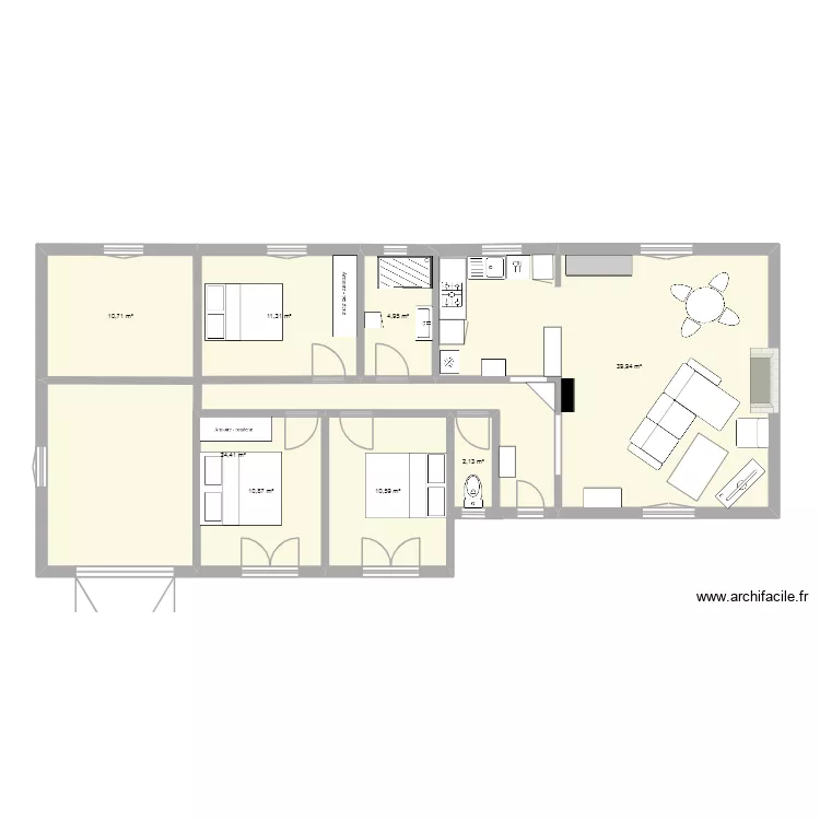 maison castres gironde. Plan de 8  et 116 m²